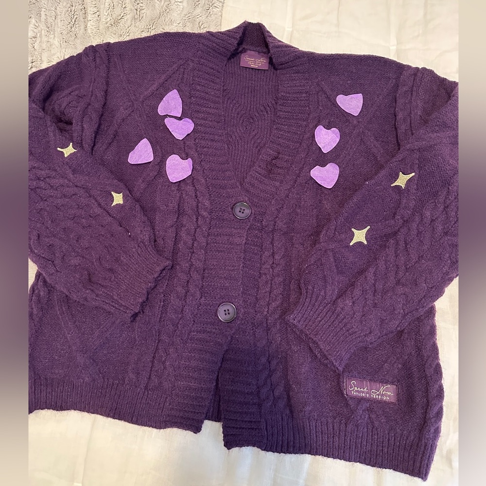 Authentic taylor swift speak now cardigan sweater purple M/L